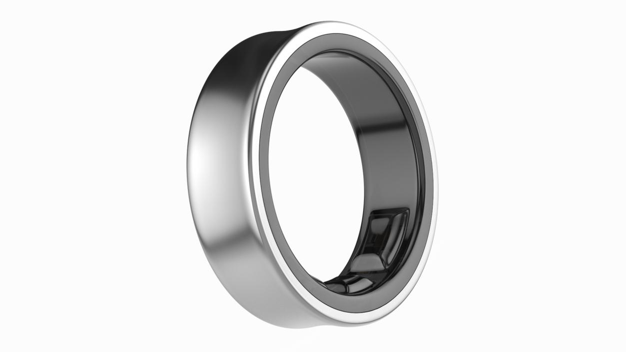 Smart Ring Silver 2 3D model