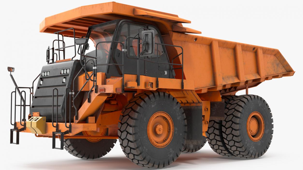 3D model Off Highway Dump Truck Dirty Rigged