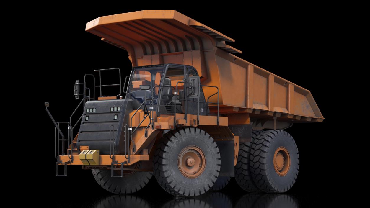 3D model Off Highway Dump Truck Dirty Rigged