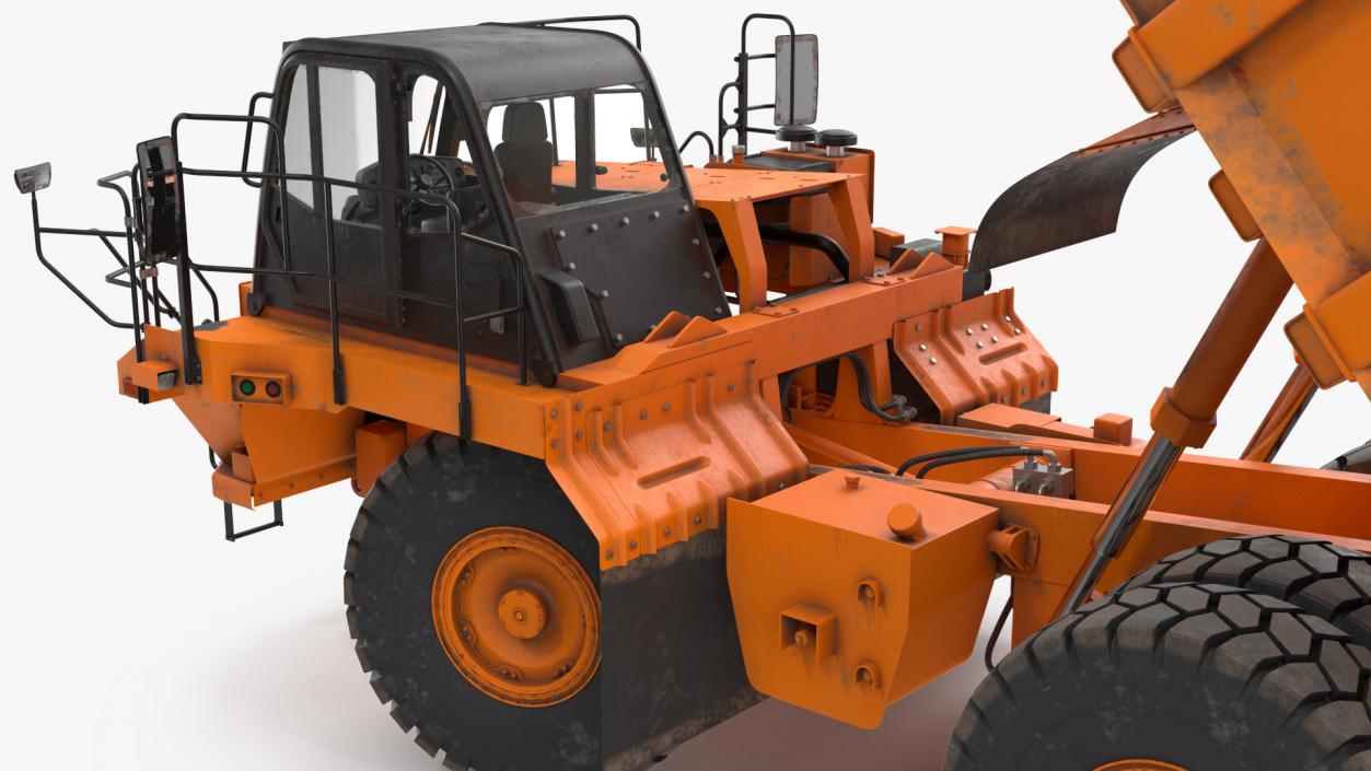 3D model Off Highway Dump Truck Dirty Rigged