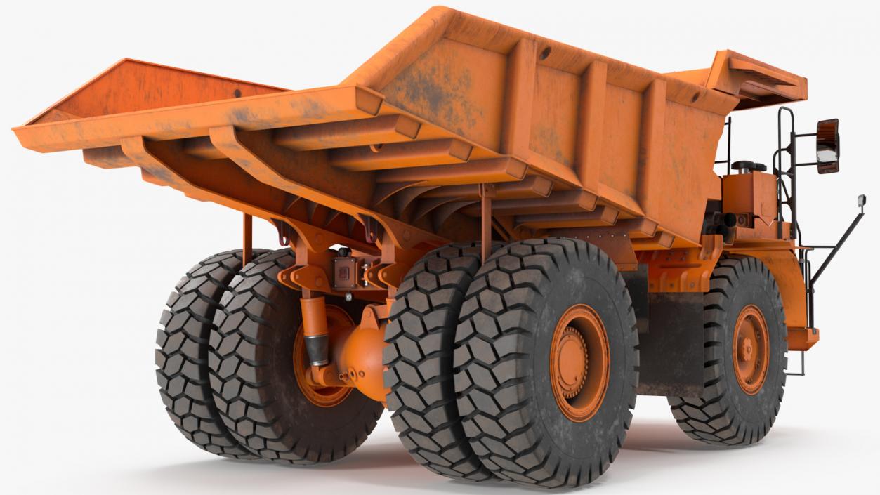 3D model Off Highway Dump Truck Dirty Rigged