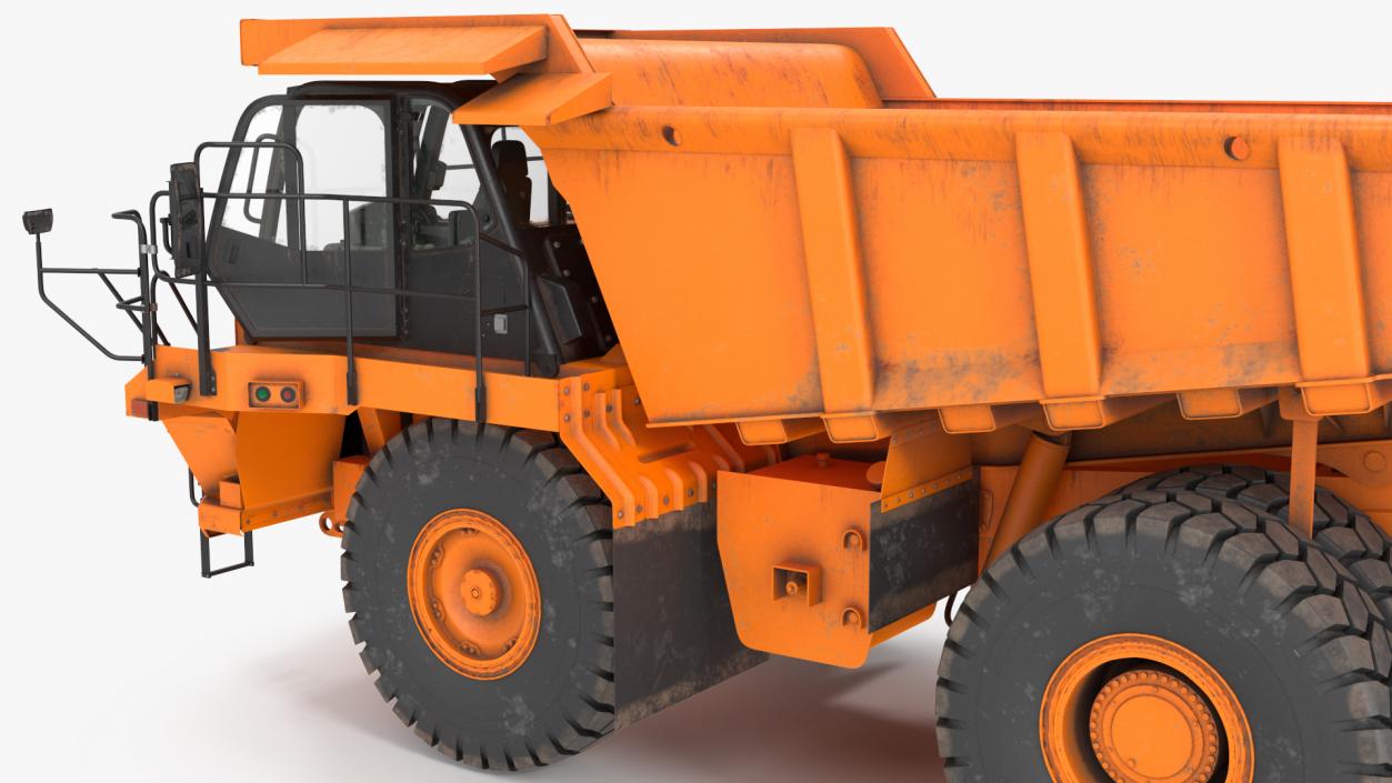 3D model Off Highway Dump Truck Dirty Rigged