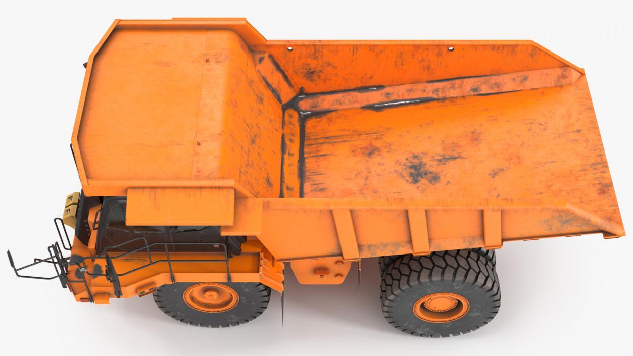 3D model Off Highway Dump Truck Dirty Rigged