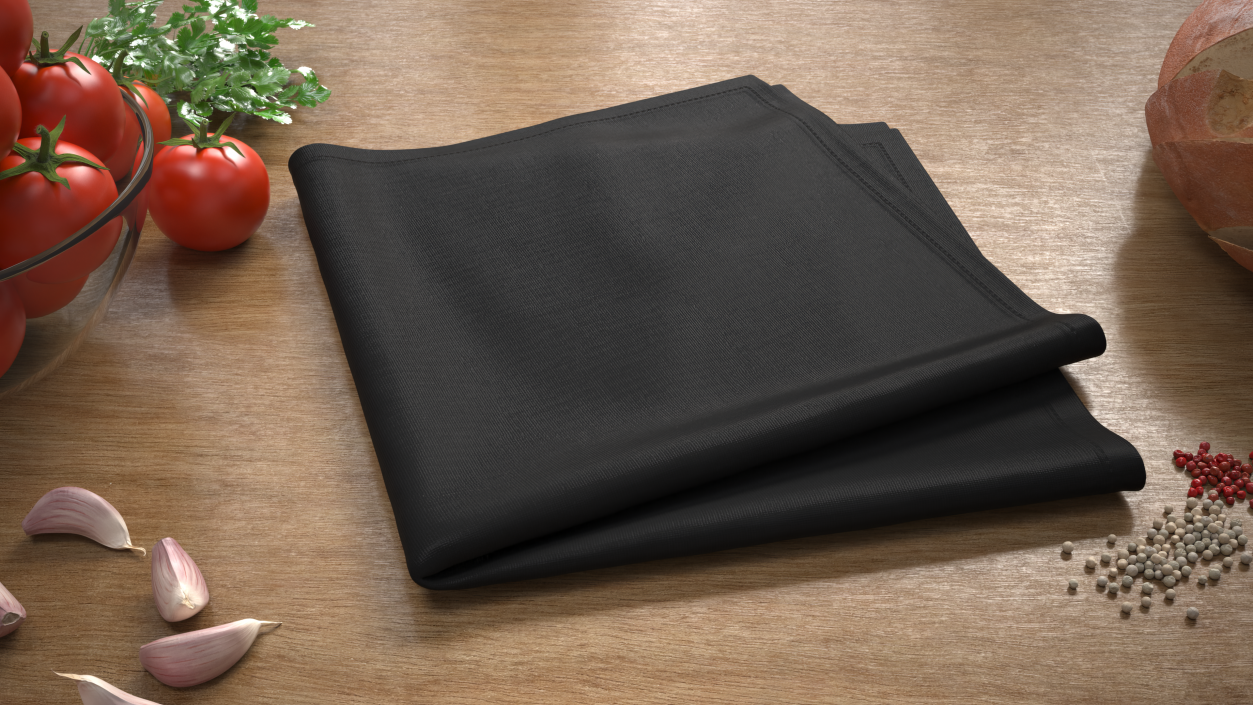 3D model Folded Fabric Napkin