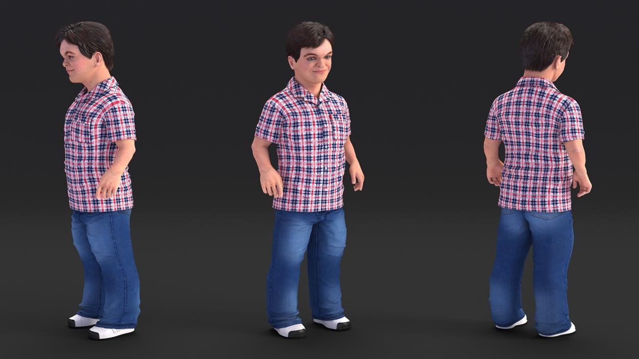 3D Rigged Dwarf Mans Collection model