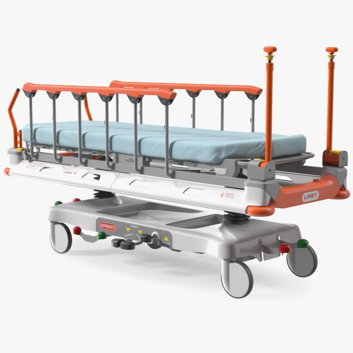 3D model Linet Sprint 100 Transport Bed