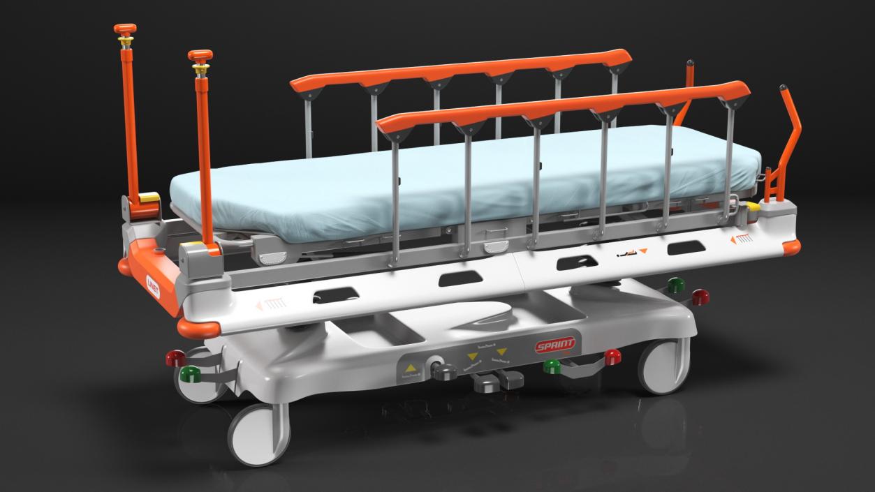 3D model Linet Sprint 100 Transport Bed