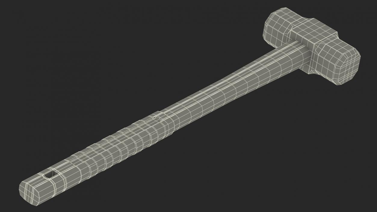 3D Gray Sledge Hammer model