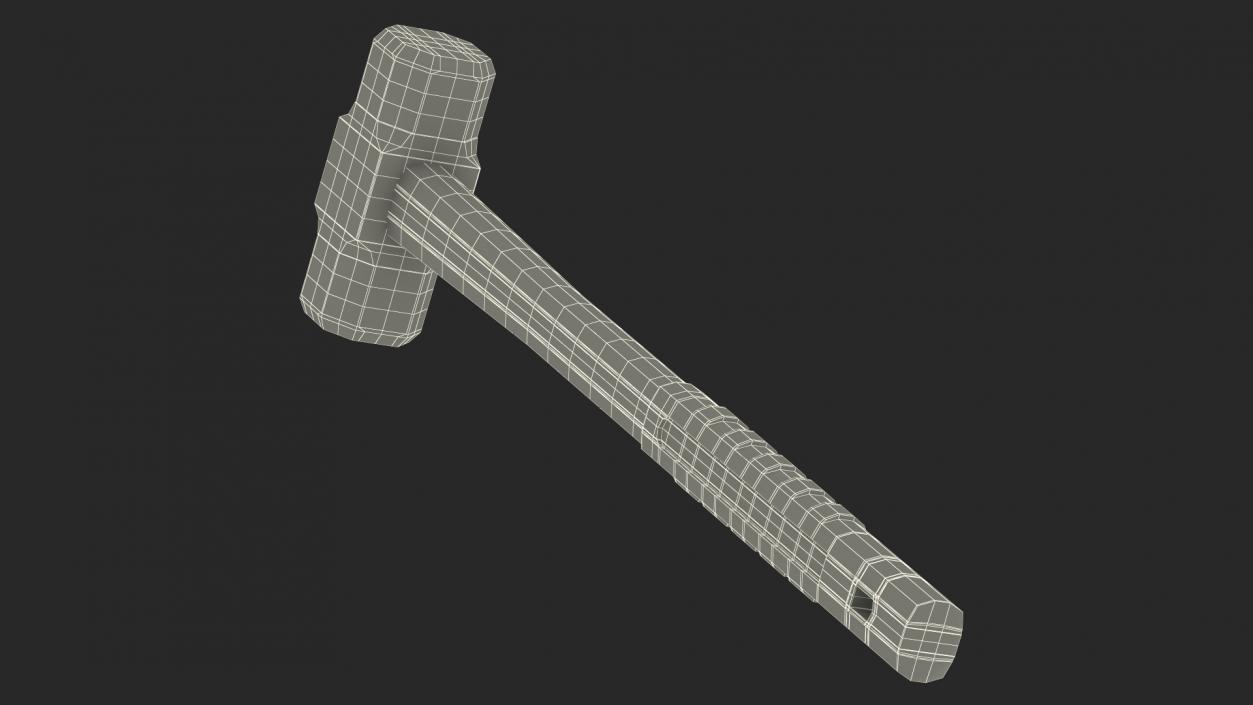 3D Gray Sledge Hammer model