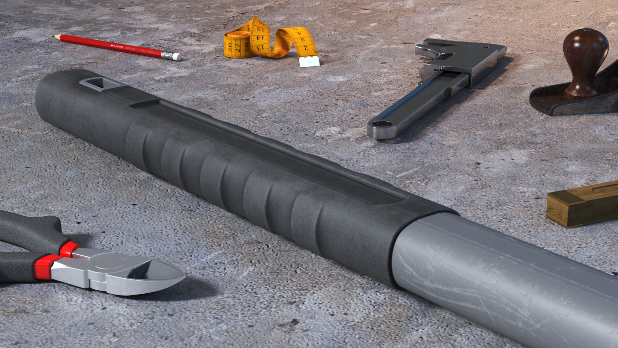 3D Gray Sledge Hammer model