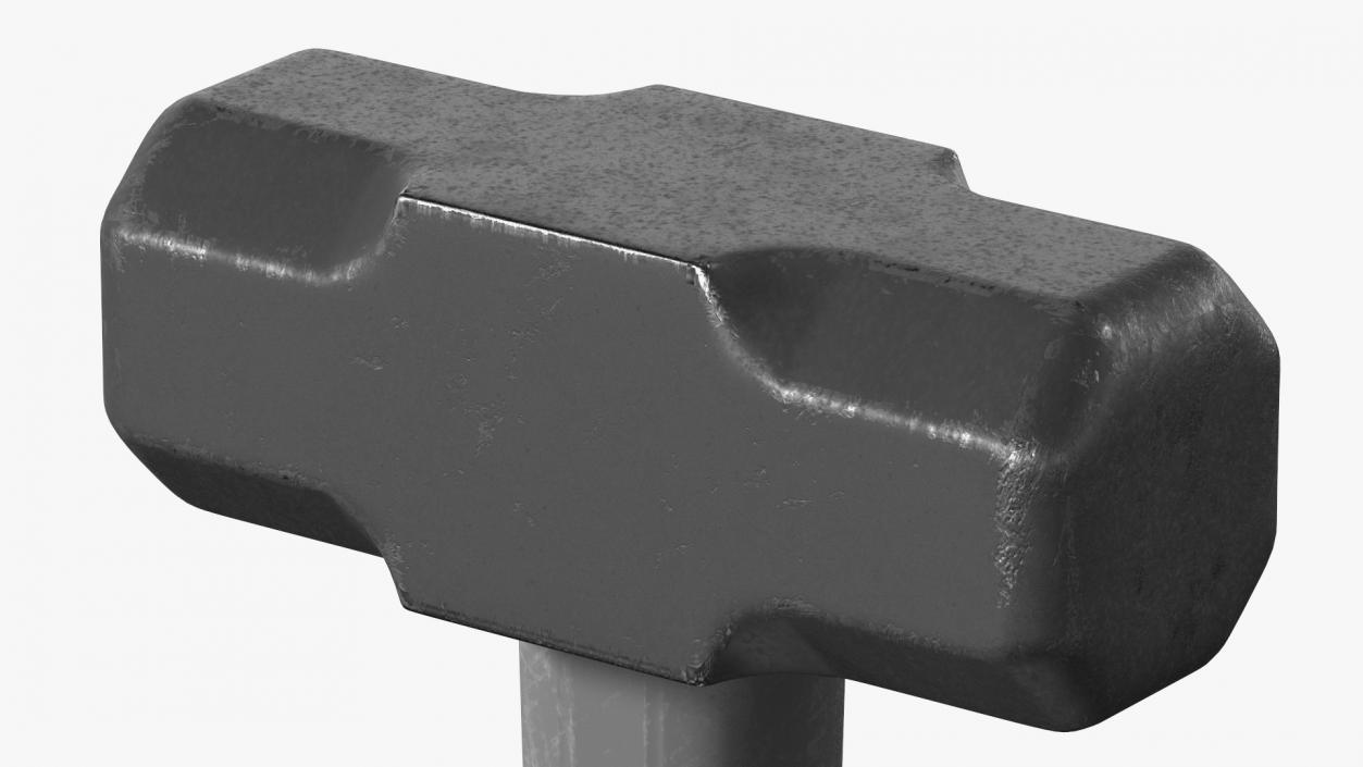 3D Gray Sledge Hammer model