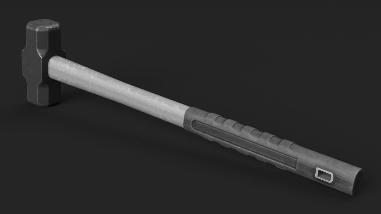 3D Gray Sledge Hammer model