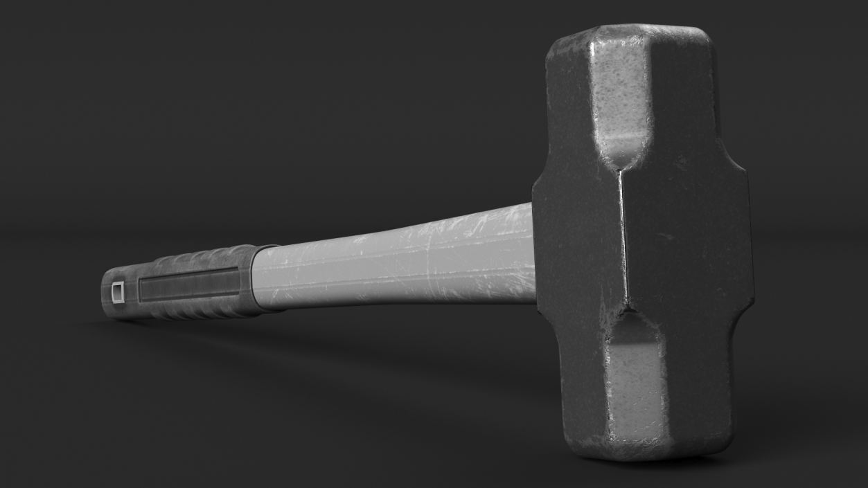 3D Gray Sledge Hammer model