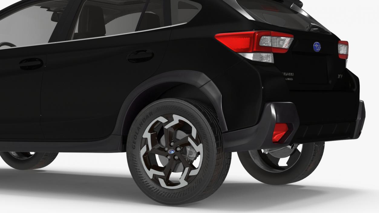 Subaru XV 2020 Hybrid Crosstrek Black 3D