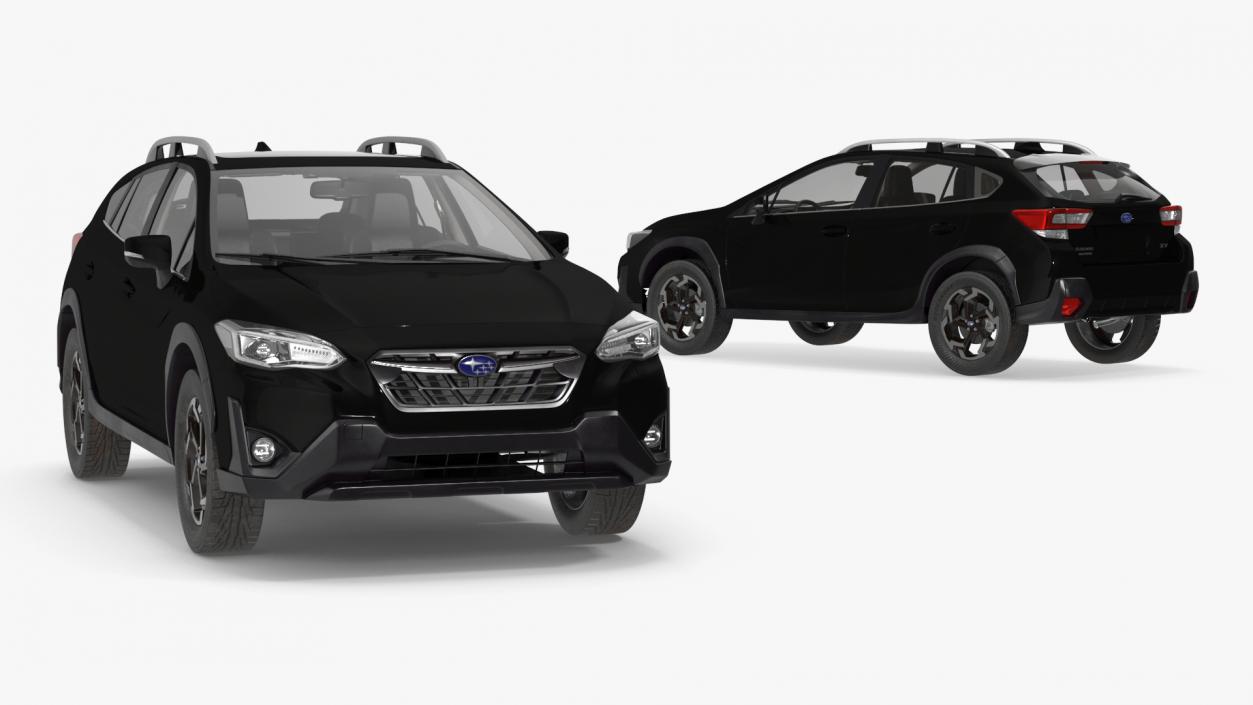 Subaru XV 2020 Hybrid Crosstrek Black 3D