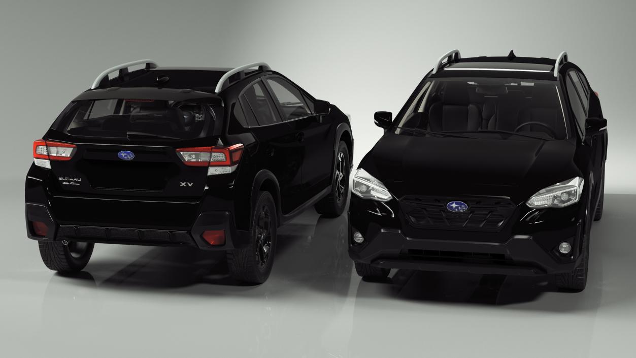 Subaru XV 2020 Hybrid Crosstrek Black 3D