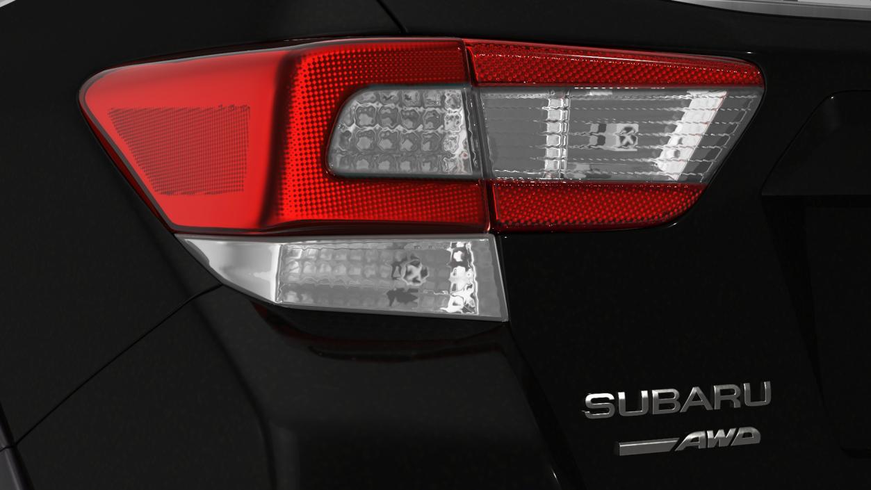 Subaru XV 2020 Hybrid Crosstrek Black 3D