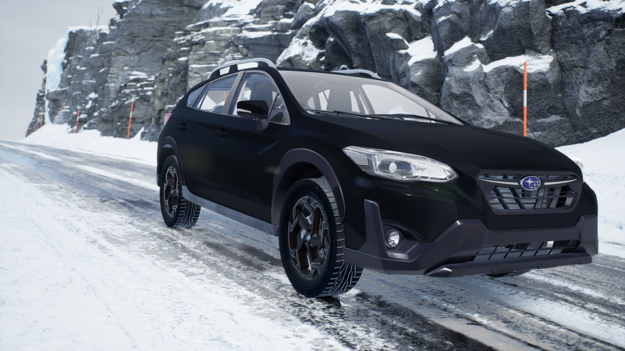 Subaru XV 2020 Hybrid Crosstrek Black 3D