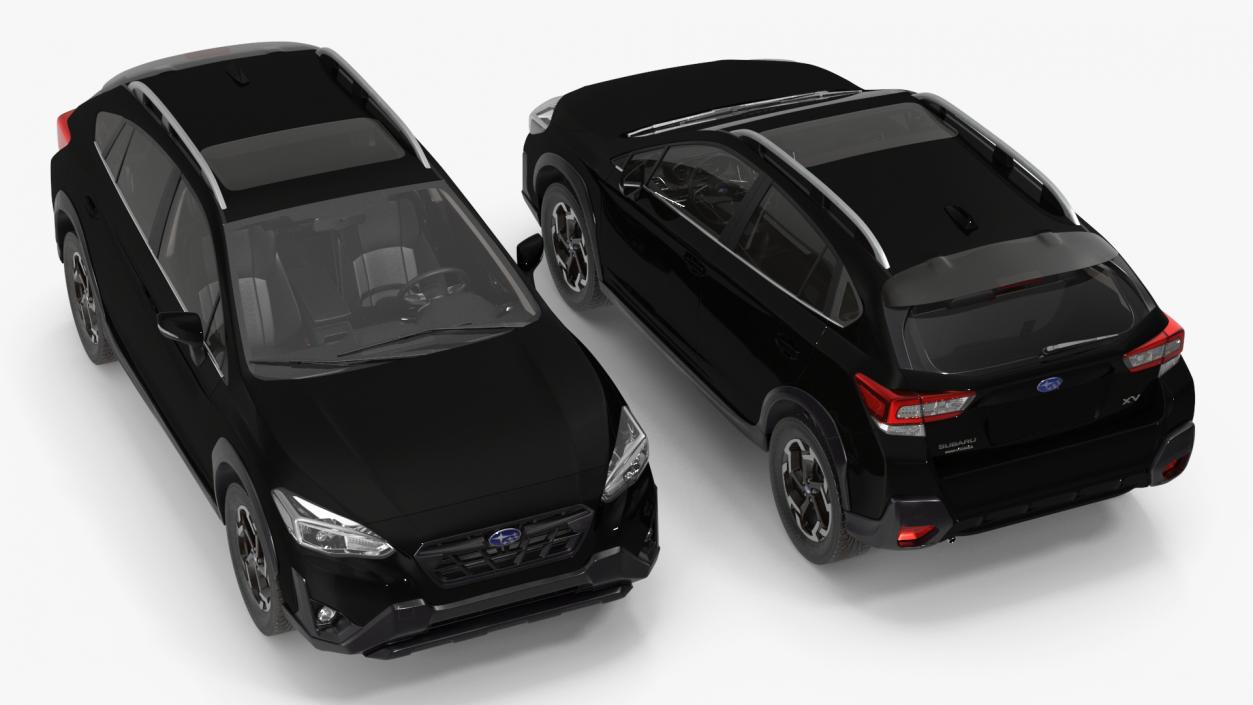 Subaru XV 2020 Hybrid Crosstrek Black 3D