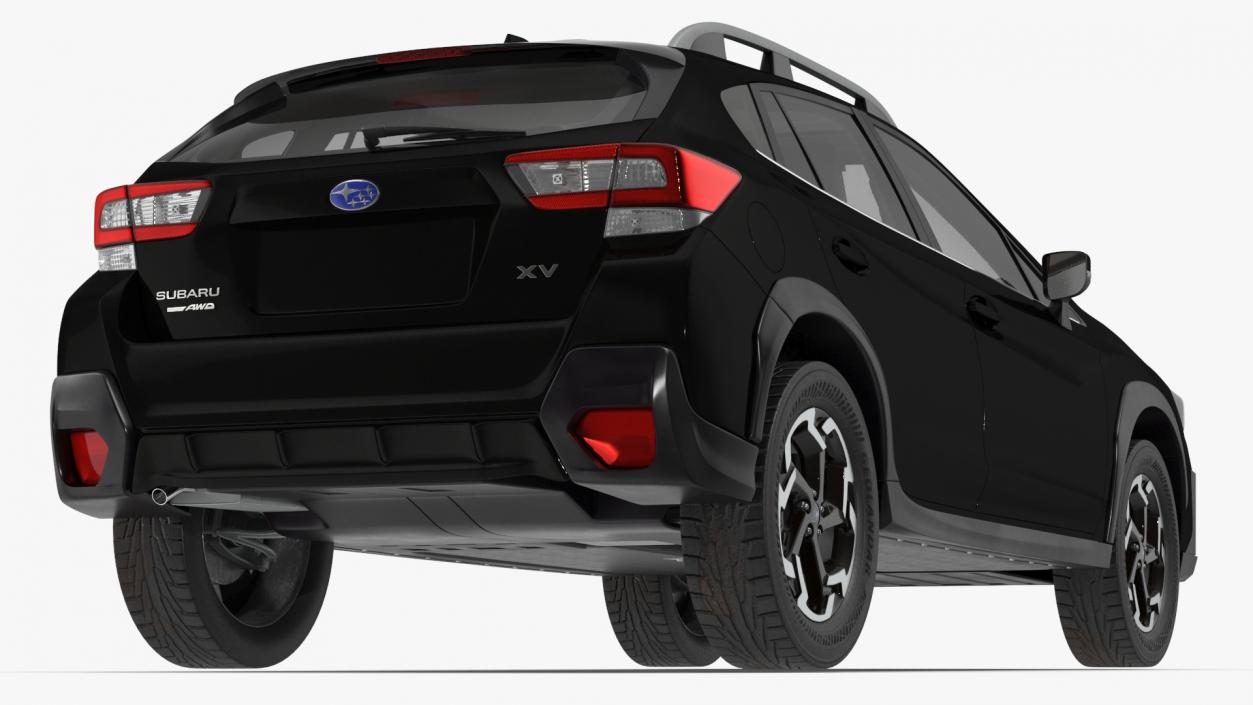 Subaru XV 2020 Hybrid Crosstrek Black 3D