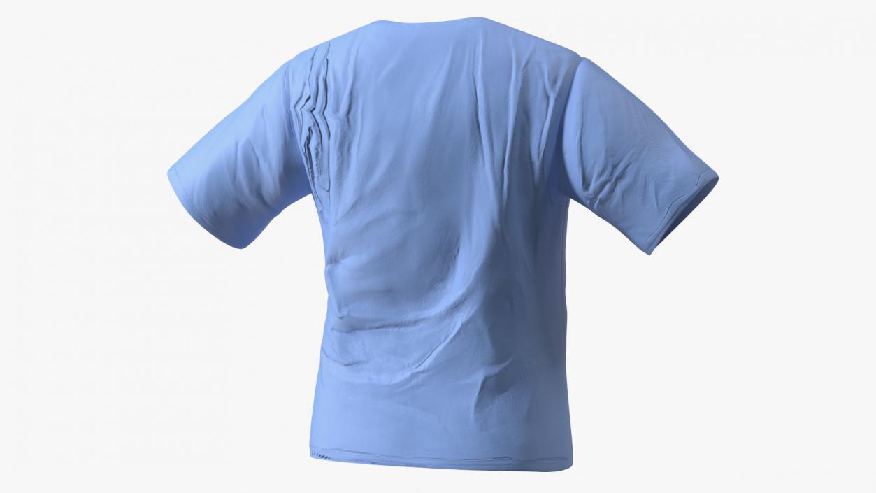 3D model Surgeon Blue Scrubs Shirt