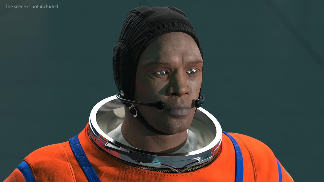 3D model Astronaut in Advanced Crew Escape Suit Rigged