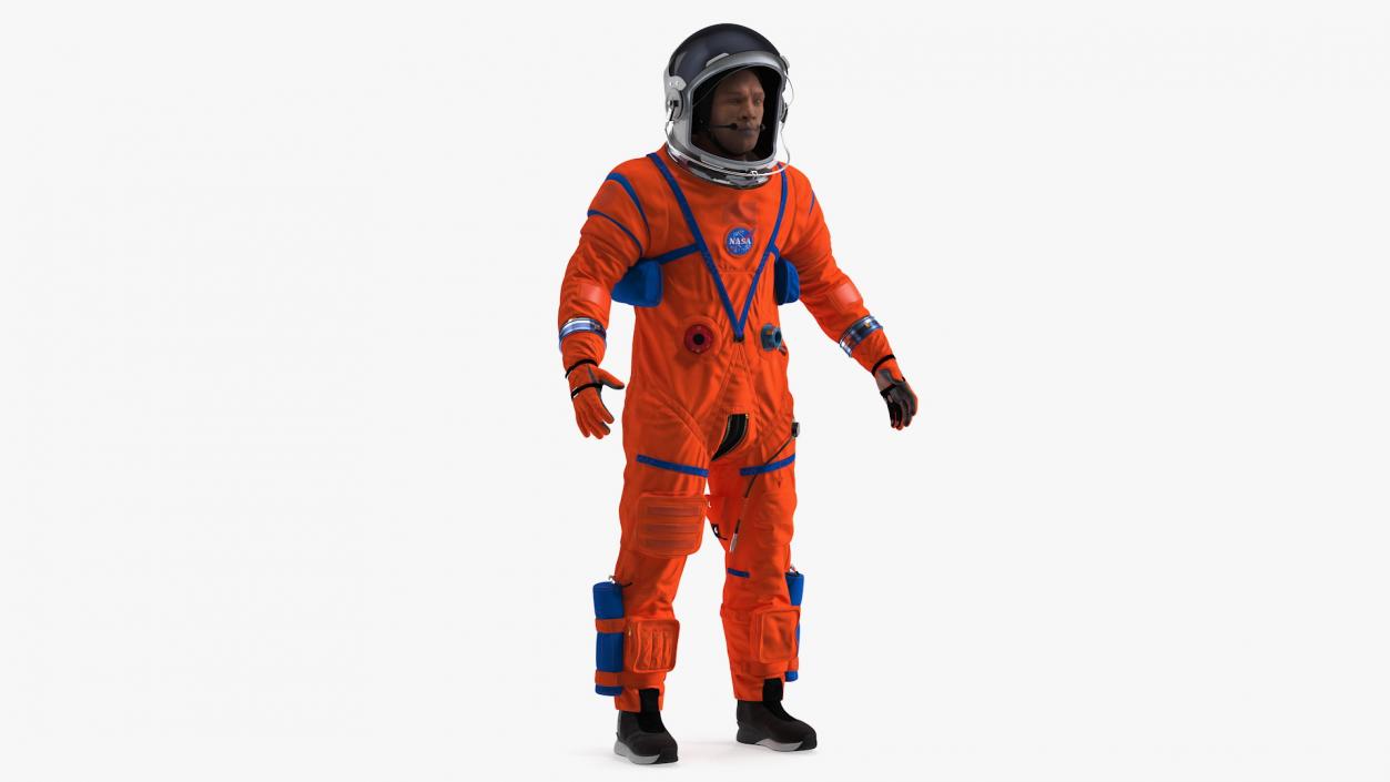 3D model Astronaut in Advanced Crew Escape Suit Rigged