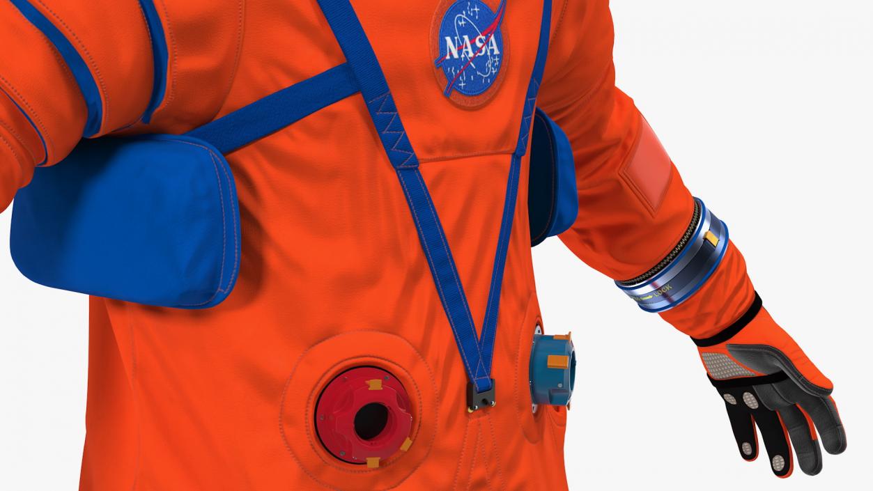 3D model Astronaut in Advanced Crew Escape Suit Rigged