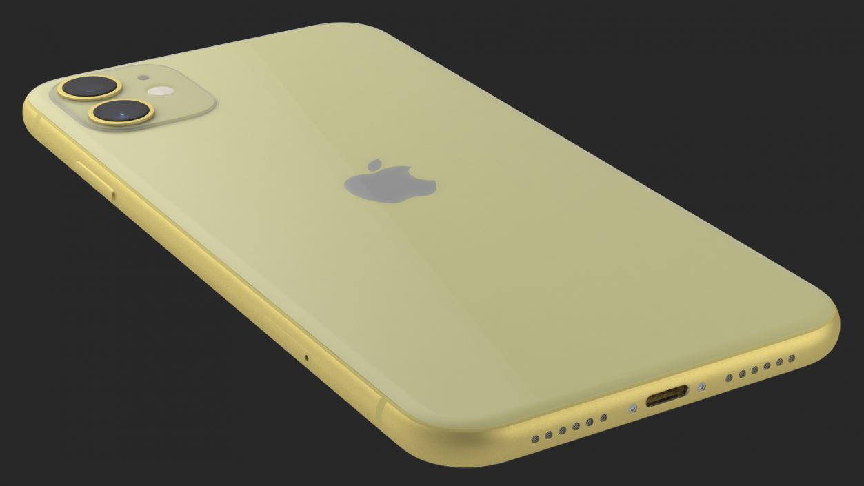 3D iPhone 11 Yellow