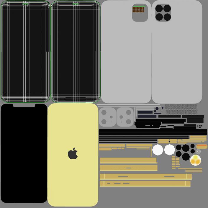 3D iPhone 11 Yellow