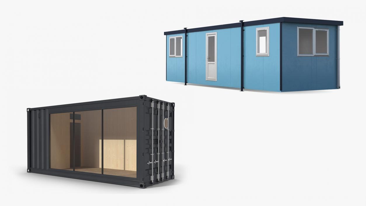 3D Container Offices Collection model