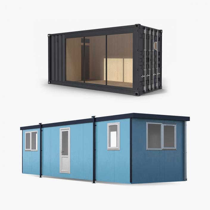 3D Container Offices Collection model