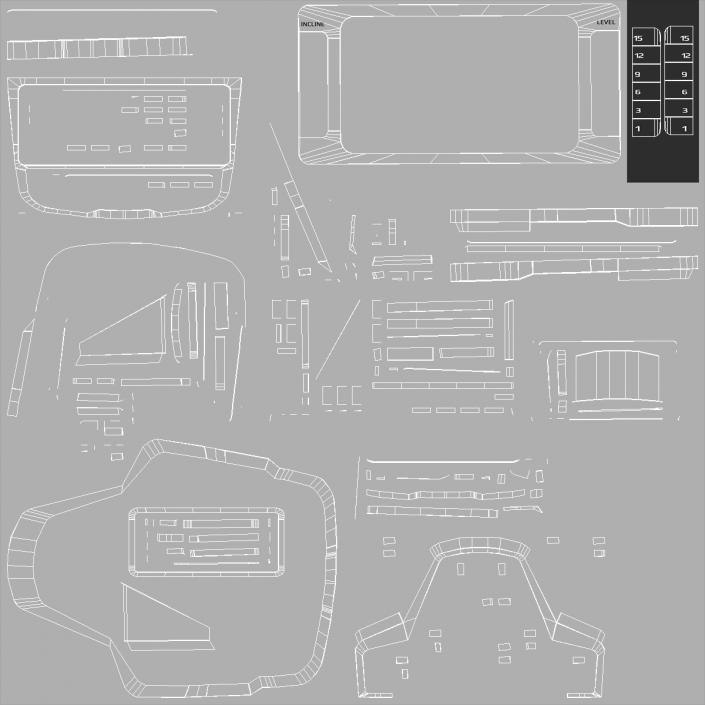 3D Home Elliptical Machine model