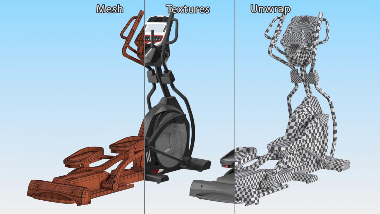 3D Home Elliptical Machine model