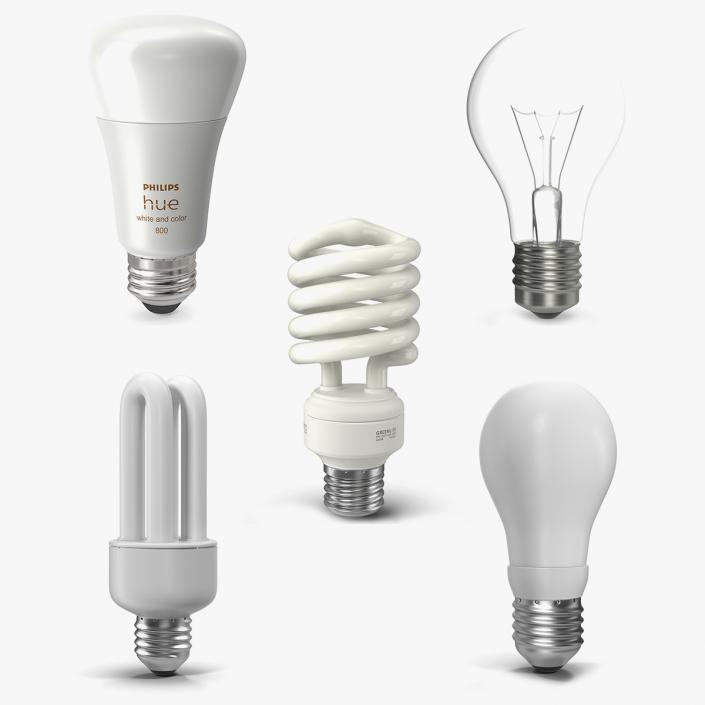 Light Bulbs Collection 4 3D model