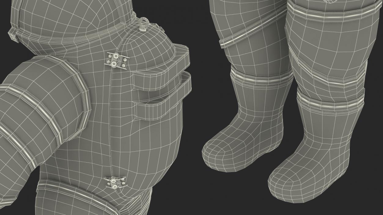 3D Deep Sea Diving Suit Rigged for Maya 2 model