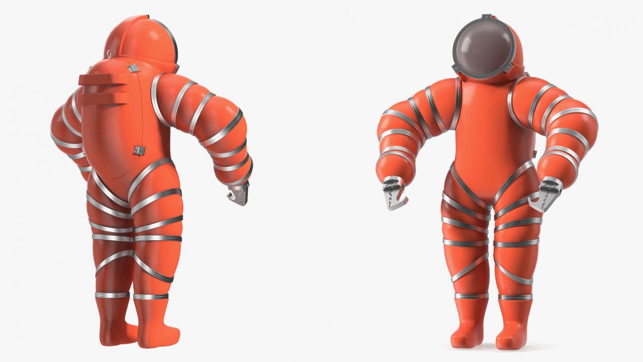 3D Deep Sea Diving Suit Rigged for Maya 2 model