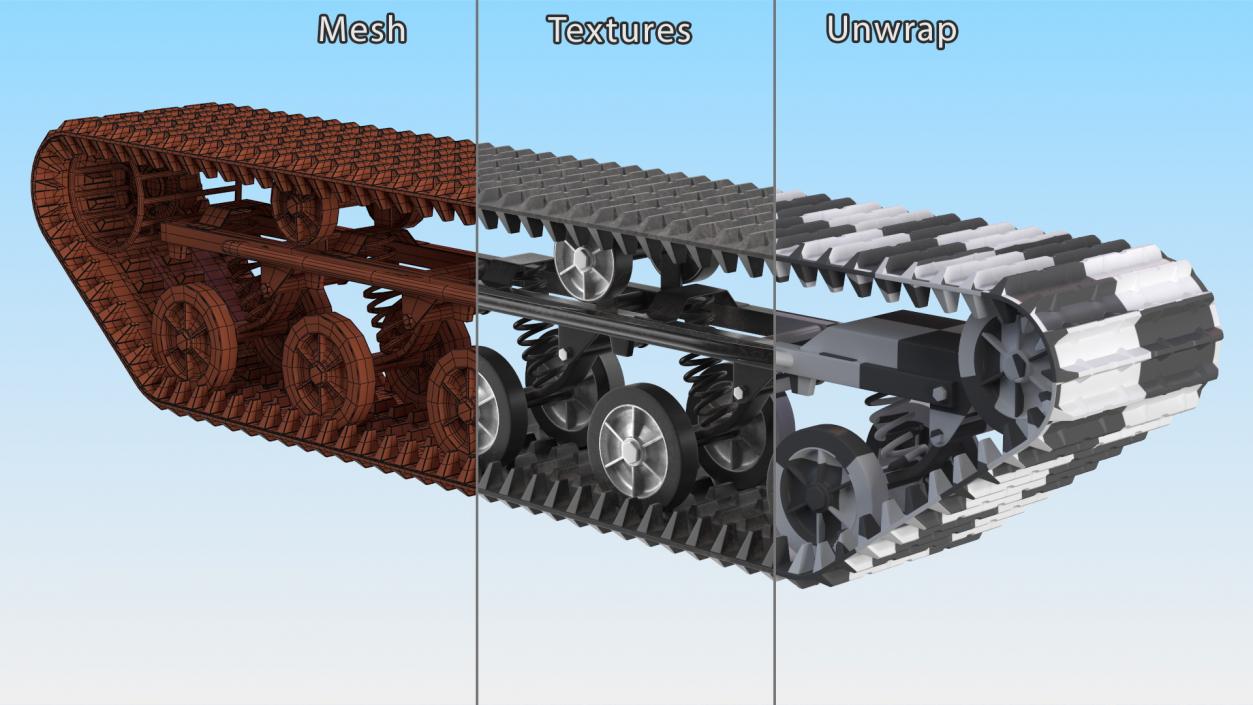 Dirty Track for ATV 3D model