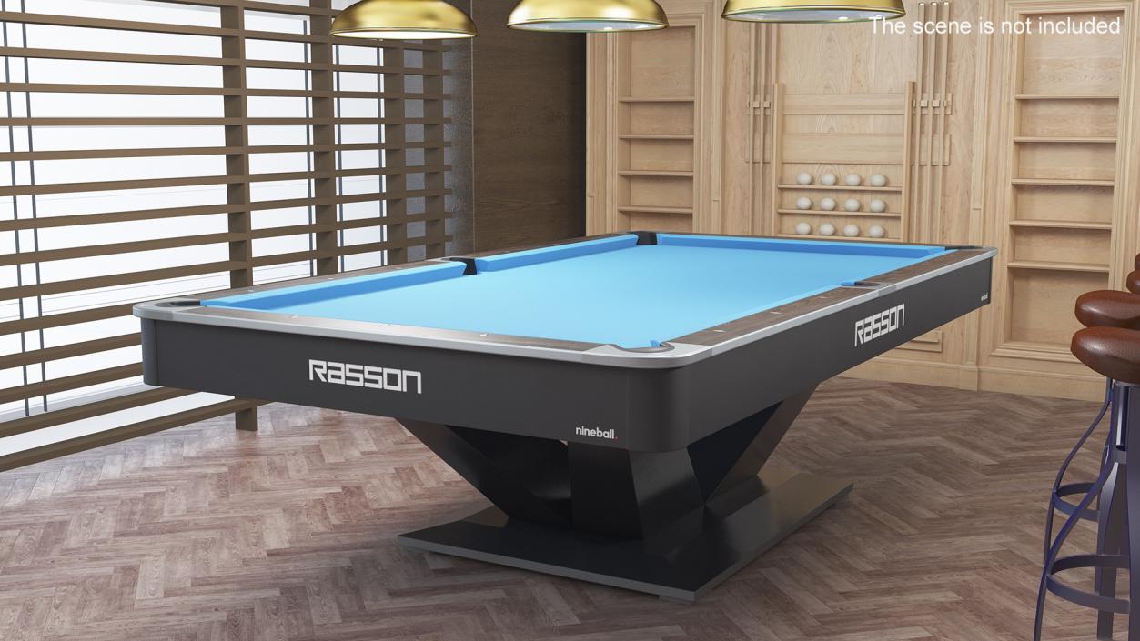 Billiards Table Rasson Blue 3D