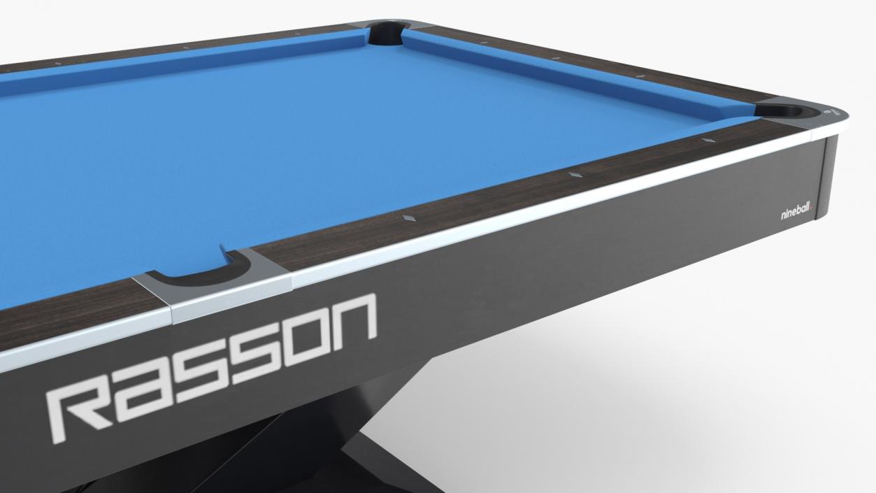 Billiards Table Rasson Blue 3D