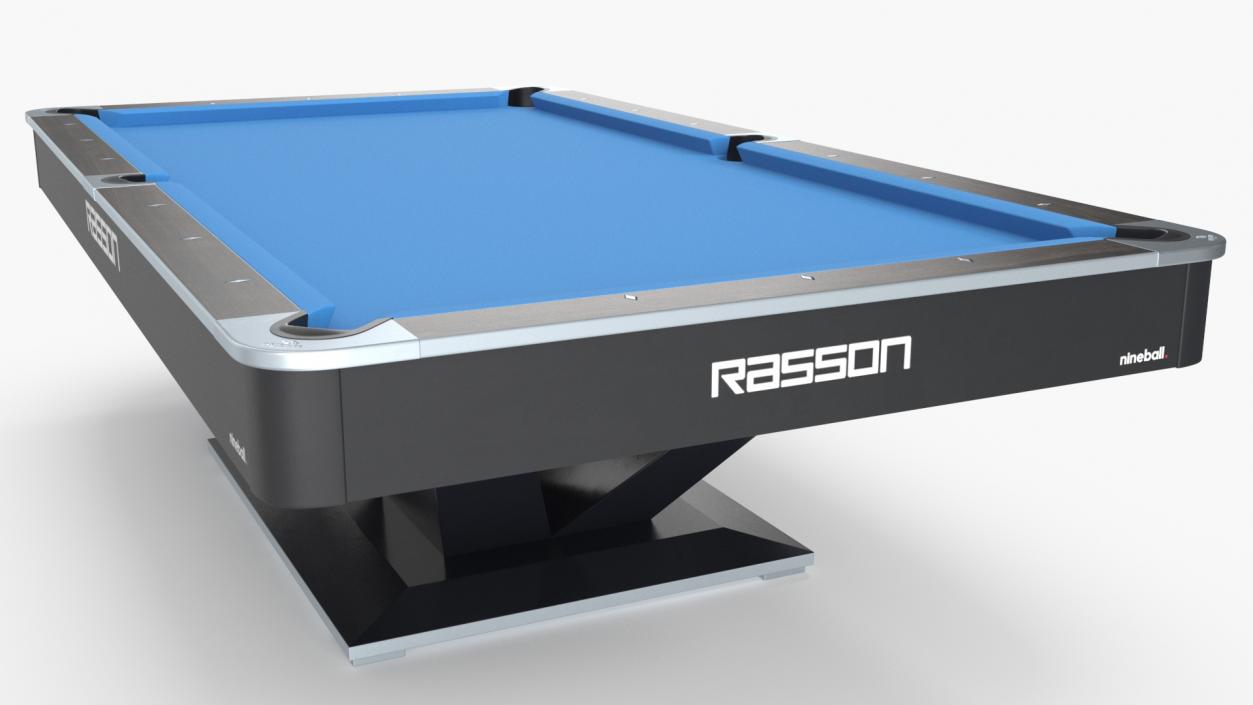 Billiards Table Rasson Blue 3D