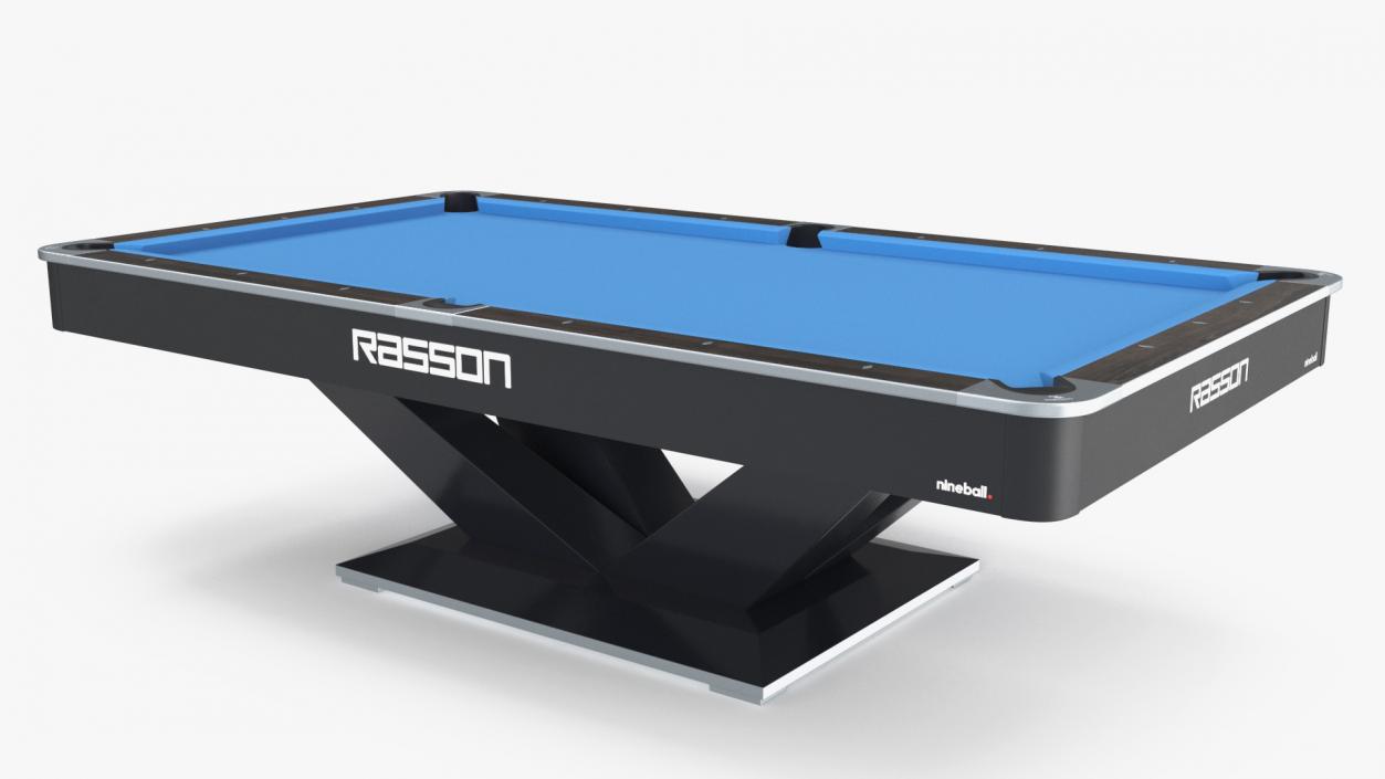 Billiards Table Rasson Blue 3D