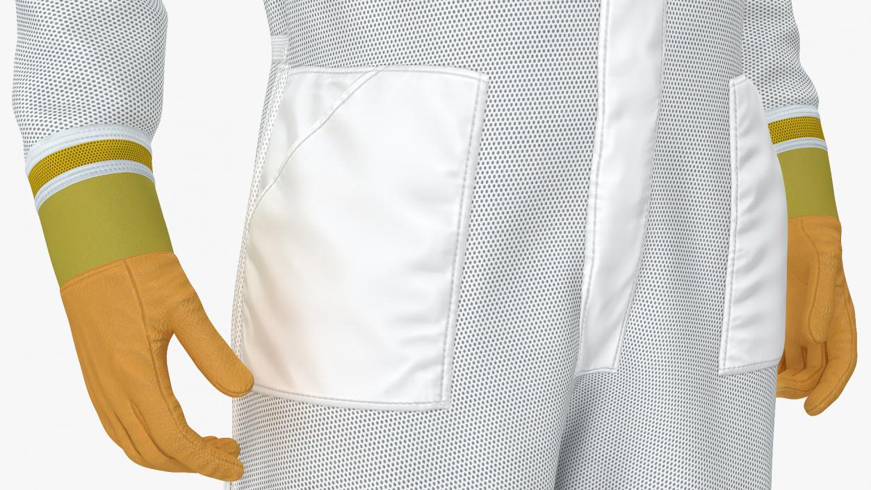 Man wearing Beekeeping Suit Rigged 3D model