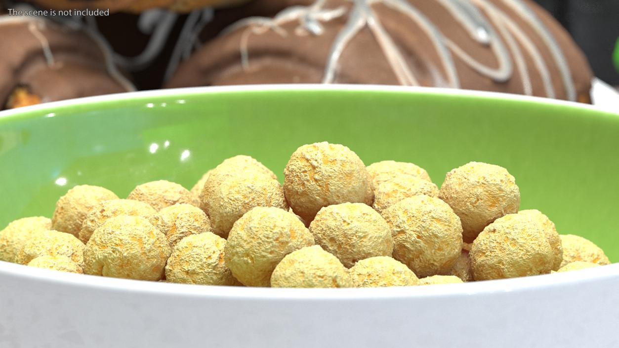 3D model Bowl of Cereal Balls