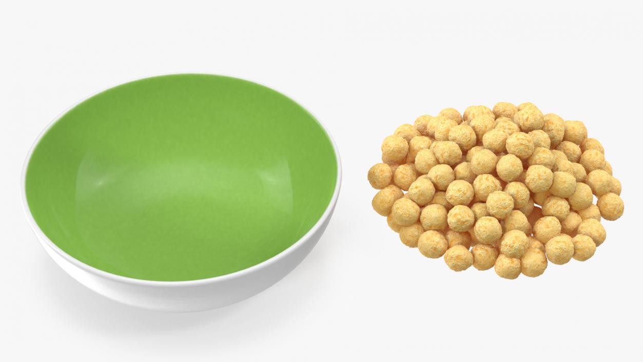 3D model Bowl of Cereal Balls