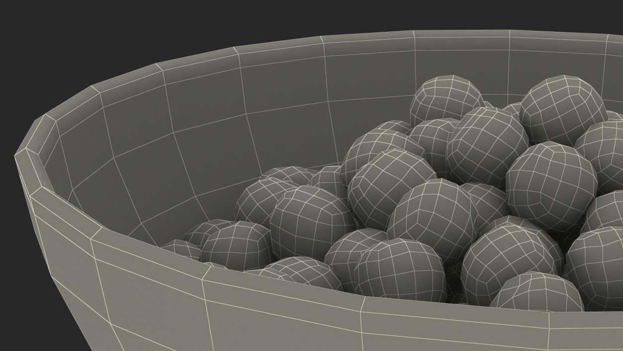 3D model Bowl of Cereal Balls