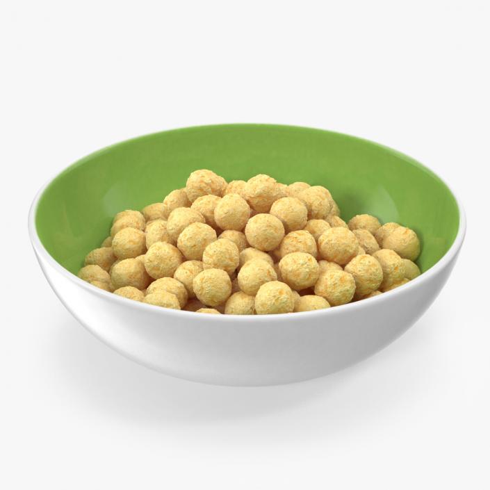 3D model Bowl of Cereal Balls