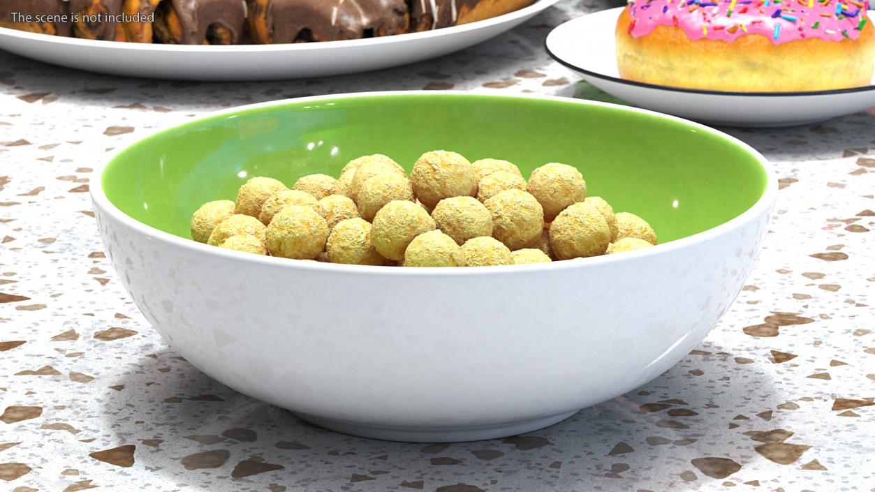 3D model Bowl of Cereal Balls