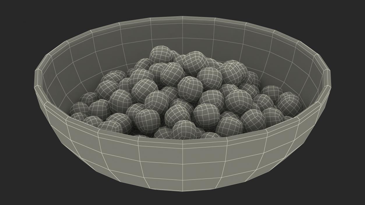 3D model Bowl of Cereal Balls