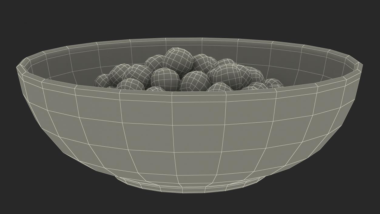 3D model Bowl of Cereal Balls